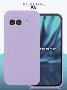Чехол для Google Pixel 9A (Гугл Пиксель 9А), тонкий с матовым покрытием и защитой модуля камер, сиреневый ROSCO