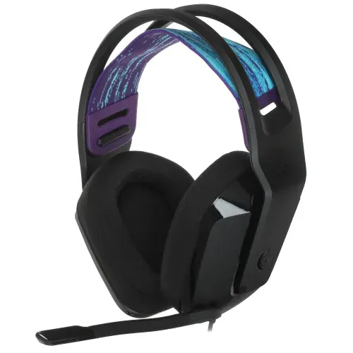 Logitech Гарнитура игровая G335, для компьютера и игровых консолей, шумоподавление, 1x3.5 мм, кабель 2 м, чёрный.