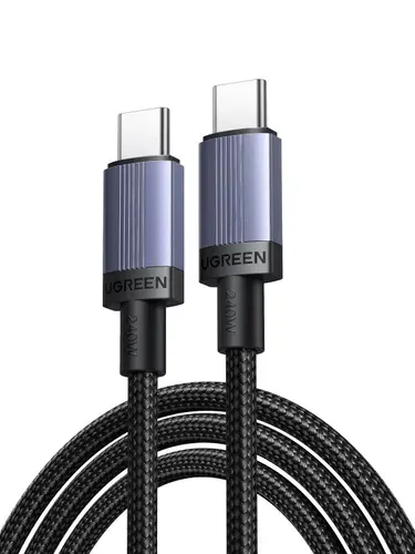 Кабель зарядный UGREEN L532 (65907) USB-C to USB-C PD Fast Charging Cable 240W Max. Длина: 1м. Цвет: серый космос