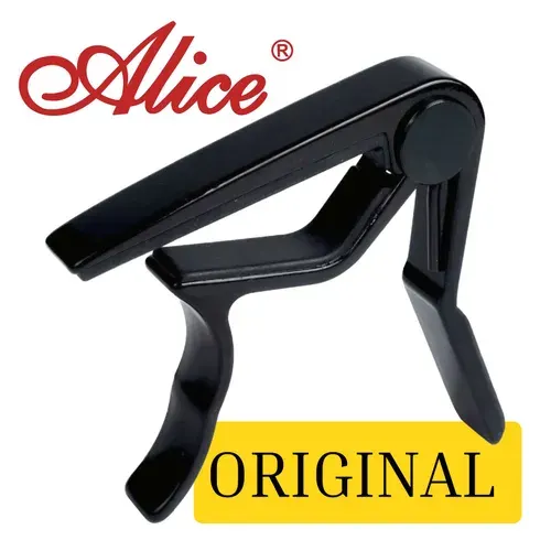 Каподастр для акустической гитары и электрогитары ALICE A007D/BK-A. Зажим для гитары
