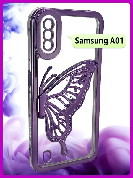 РИНОФОН Чехол с бабочкой на Samsung Galaxy A01