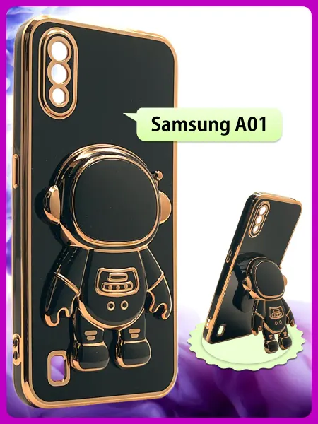 РИНОФОН Чехол подставка с попсокет на Samsung Galaxy A01