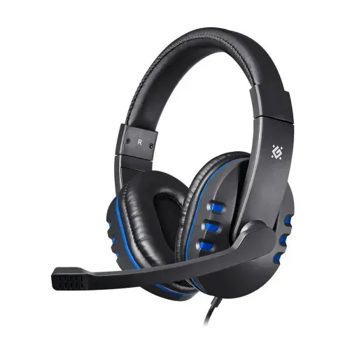 Гарнитура проводная DEFENDER Warhead G-160 black/blue (2xJack 3.5mm, игровая, кабель 2.5м) (64118)
