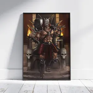 Плакат на стену для интерьера Мортал Комбат (Скорпион 2) - Постер по игре Mortal Kombat формата А3 (30x42 см)