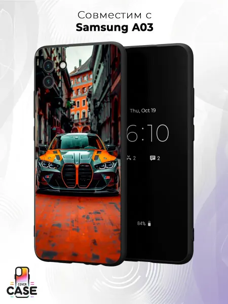 Cover Case Чехол на Samsung A03 с принтом BMW