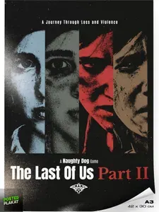 Постер The Last of Us 2, по мотивам игры, постер на стену для интерьера, в комнату для дома и офиса, А3 (420х297 мм), ПП