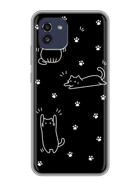 ChesnoCase Чехол на Samsung Galaxy A03 Котики для девушки
