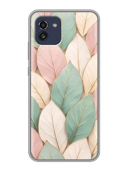 ChesnoCase Чехол на Samsung Galaxy A03 листья для девушки