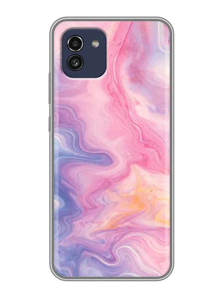 ChesnoCase Чехол на Samsung Galaxy A03 мрамор для девушки
