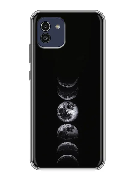ChesnoCase Чехол на Samsung Galaxy A03 женский с Луной