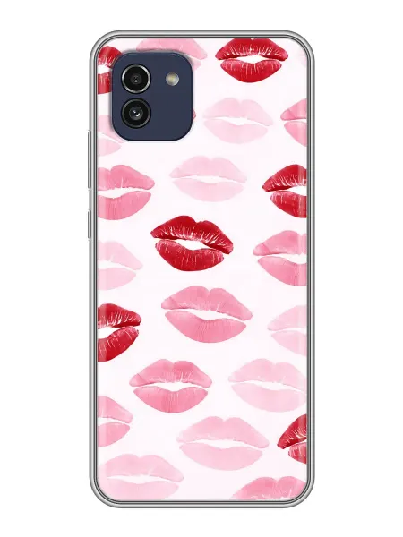 ChesnoCase Чехол на Samsung Galaxy A03 женские поцелуи