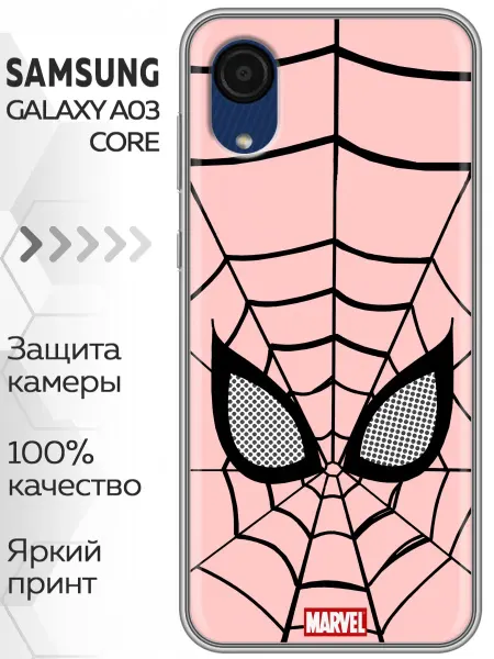 Marketclub Чехол на Samsung Galaxy A03 Core розовый человек паук