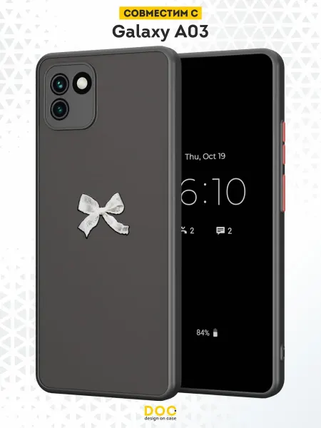 DesignOnCase Чехол Бампер на Samsung A03 с принтом Бант