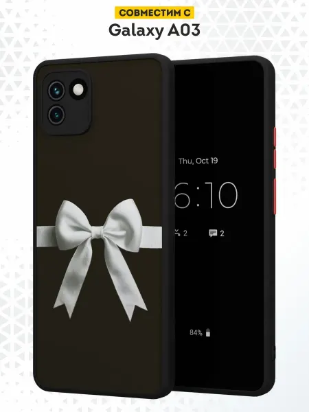 DesignOnCase Чехол бампер на Samsung A03 с принтом Бантик