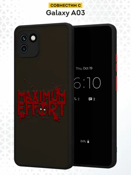 DesignOnCase Чехол бампер на Samsung A03 с принтом Дедпул