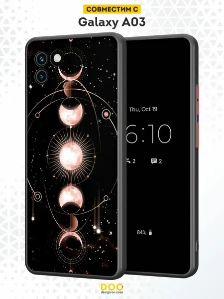 DesignOnCase Чехол Бампер на Samsung A03 с принтом Искусство