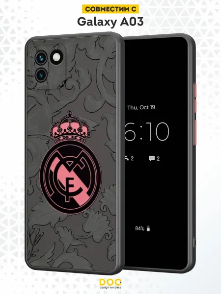 DesignOnCase Чехол Бампер на Samsung A03 с принтом Реал Мадрид