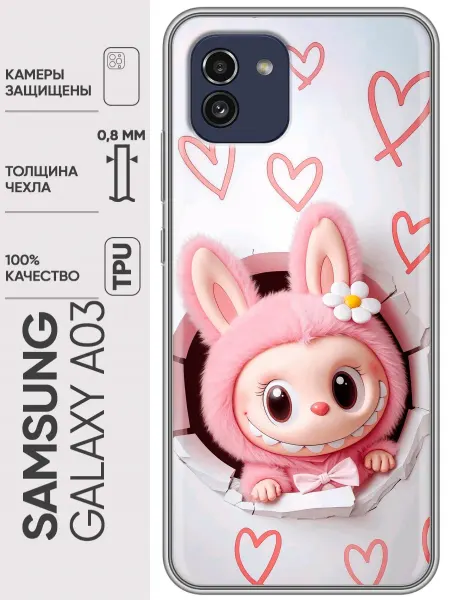 Trendmall Чехол на Samsung Galaxy A03 Labubu Лабубу