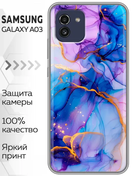 Marketclub Чехол на Samsung Galaxy A03 мрамор (женский)