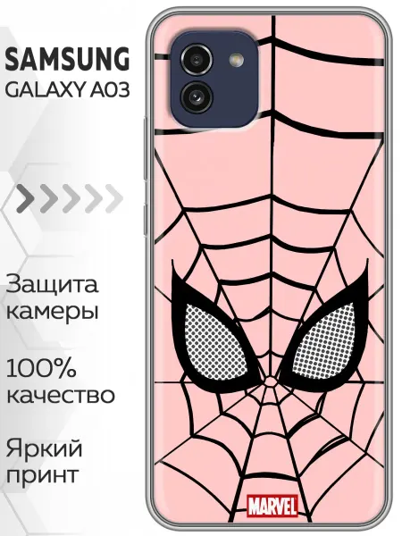 Marketclub Чехол на Samsung Galaxy A03 розовый человек паук