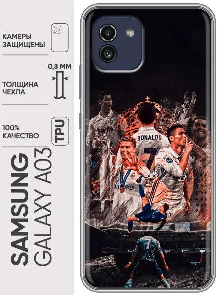 Trendmall Чехол на Samsung Galaxy A03 Реал Роналдо Real Ronaldo