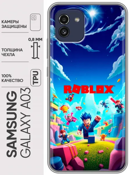 Trendmall Чехол на Samsung Galaxy A03 Roblox Роблокс