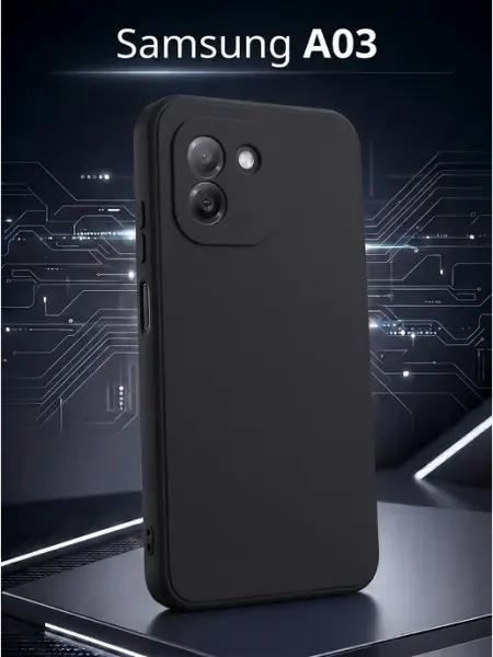 ЧЕХОЛБЕРИ Силиконовый матовый чехол на Samsung Galaxy A03
