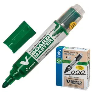 Маркер PILOT V-BOARD Master по доске, красный, 2-4 мм, сменный картридж, упаковка 10 шт