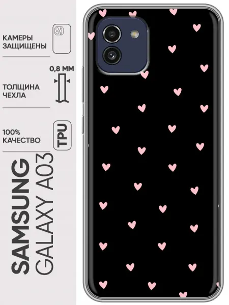 Trendmall Чехол на Samsung Galaxy A03 цветы женские