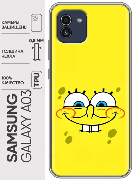 Trendmall Чехол на Samsung Galaxy A03 спанчбоб спанч боб