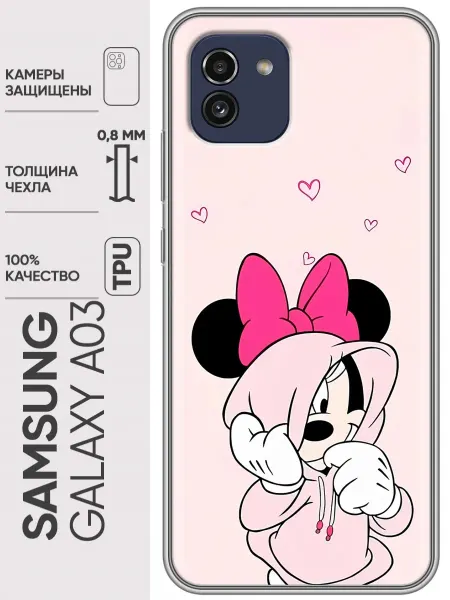 Trendmall Чехол на Samsung Galaxy A03 Минни Маус для девочки