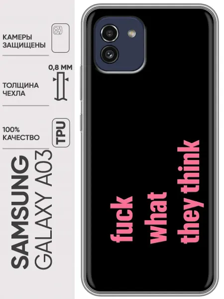 Trendmall Чехол на Samsung Galaxy A03 женский надпись