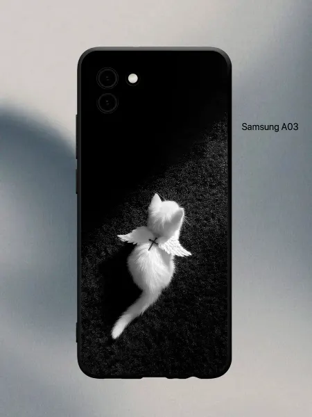 PANCASE Чехол на Samsung A03 ангел