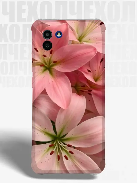 TUDOR. Чехол на Samsung A03 лилия