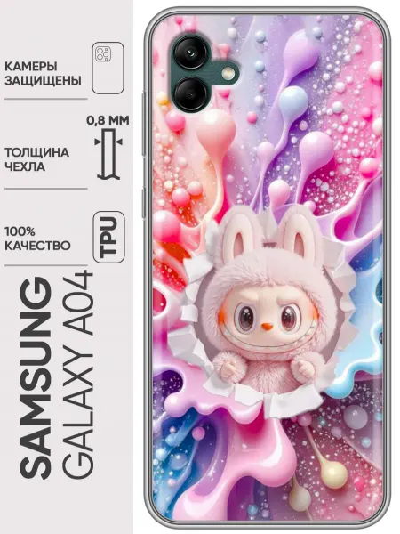 Trendmall Чехол на Samsung Galaxy A04 Labubu Лабубу