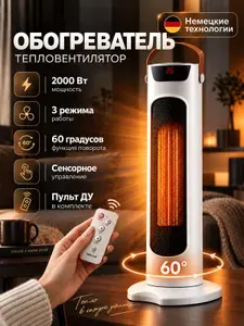 Обогреватель для дома электрический 2000Вт / тепловентилятор