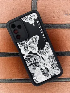 Чехол черный с принтом на Samsung a04s ( самсунг а04эс )