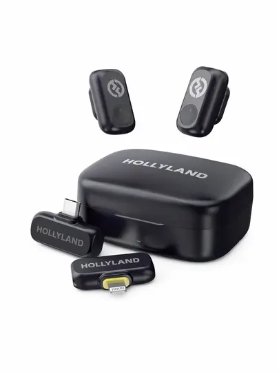 Микрофонный комплект HOLLYLAND "LARK" A1 Combo, электретный, беспроводной, шумоподавление