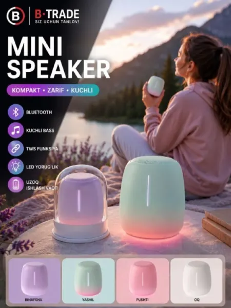МИНИ СПИКЕР LIPUSEN A136: Компактная беспроводная bluetooth колонка