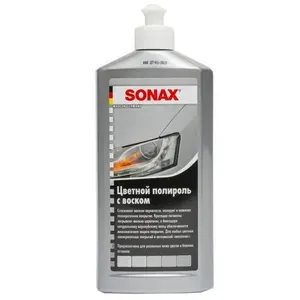 Цветной полироль с воском Sonax серебристый NanoPro 500мл 296300