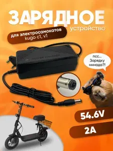 Зарядное устройство для Куго C1, V1/Зарядка для электросамоката 48В, 2А