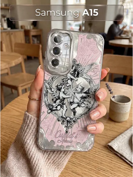 РИНОФОН Силиконовый чехол с принтом Купидоны на Samsung Galaxy A15