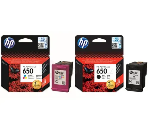 Картридж для принтера HP 650(black)+ HP 650(color), набор из 2х картриджей
