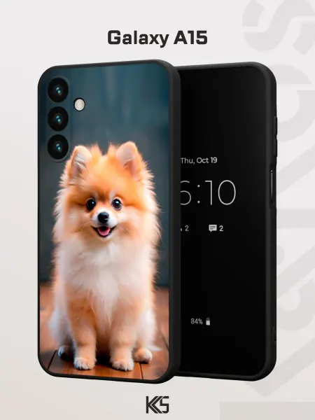 Варибрус Чехол на Samsung A15 с принтом Шпиц