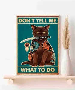 Бишон-фризе, Don't Tell Me What To Do, Плакат Акварель А3 ( 30х42 см. )
