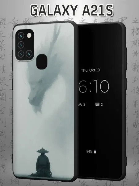 Case Маркет Чехол на Samsung A21S с принтом Страж облаков, дракон