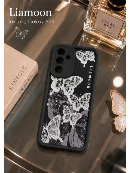 Liamoon Чехол на Samsung Galaxy A24 объемный с принтом
