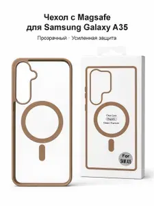 Чехол для Samsung Galaxy A35, MagSafe, коричневый (desert color)