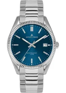 Наручные часы Jacques Lemans 50-3C, мужские кварцевые часы Жак Леман с датой на стальном браслете