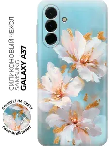 Силиконовый чехол на Samsung Galaxy A37 с принтом "Масляная симфония света"
